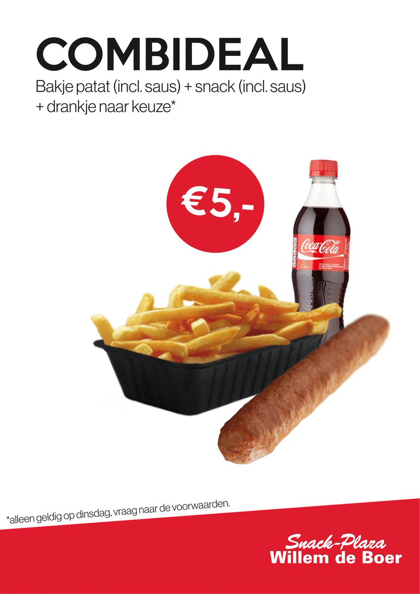 Profiteer vandaag van onze dinsdag combideal!
