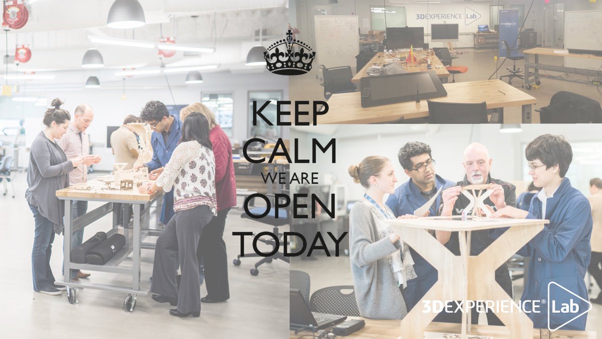 3DEXPERIENCELab's tweet photo. We are Open!#3DEXPERIENCELab Boston #FabLab in partnership with @FabFndn #maker #fabber @SOLIDWORKS @3DSCATIA https://t.co/03HUYkhsMN https://t.co/P4jWxR1nJa