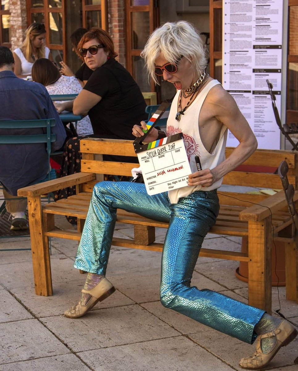 SiciliaQueer's tweet photo. La nostra fantastica @silviacalderoni 🤘❤
#SiciliaQueerFilmFest #Queer #SQ17 #Festival #Guest #performer #art #ciak #sicily #Palermo https://t.co/0Fym4NsEEu
