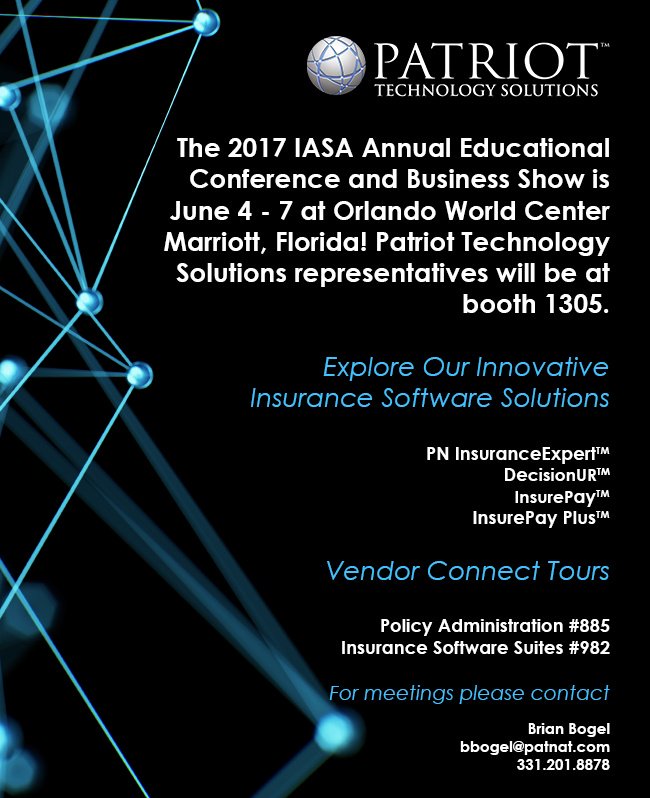 pattechsol's tweet image. Patriot Technology Solutions will be at @IASAINC June 4-7 at the Orlando World Center, Marriott, Florida. Visit us at booth #1305!