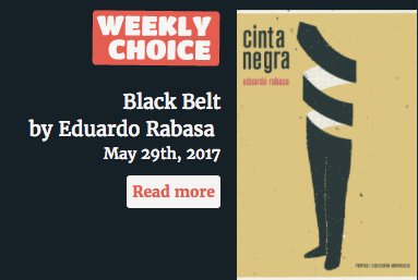 TheBookstage's tweet photo. #WeeklyChoice CINTA NEGRA @rabasa_eduardo an ingenious novel that leaves its mark on the reader. Rights @LLaluyaux https://t.co/wKOglTRvEd https://t.co/GUnK77fvth