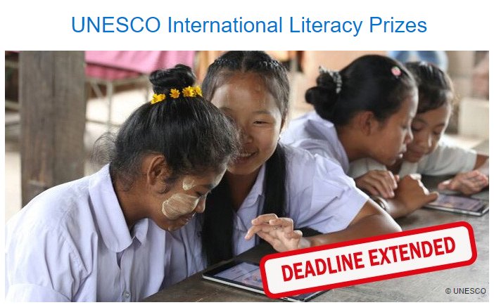Applications/nominate are open for UNESCO International Literacy Prize: en.unesco.org/themes/literac…