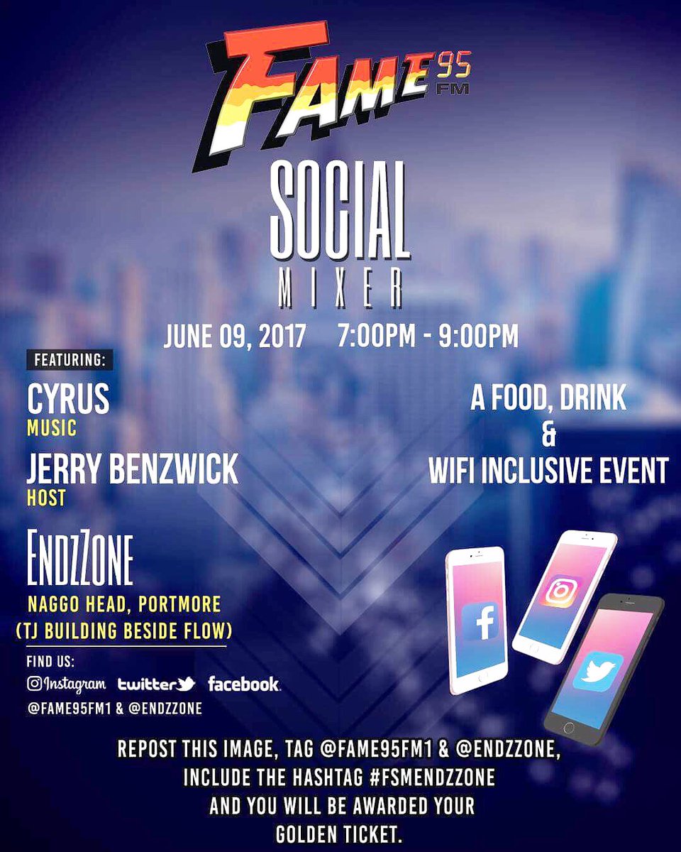 vaughnlawrence's tweet photo. @FAME95FM1 and @endzzone beg Yuh a ticket for #FSMENDZZONE nuh https://t.co/MI1FHKDrnv