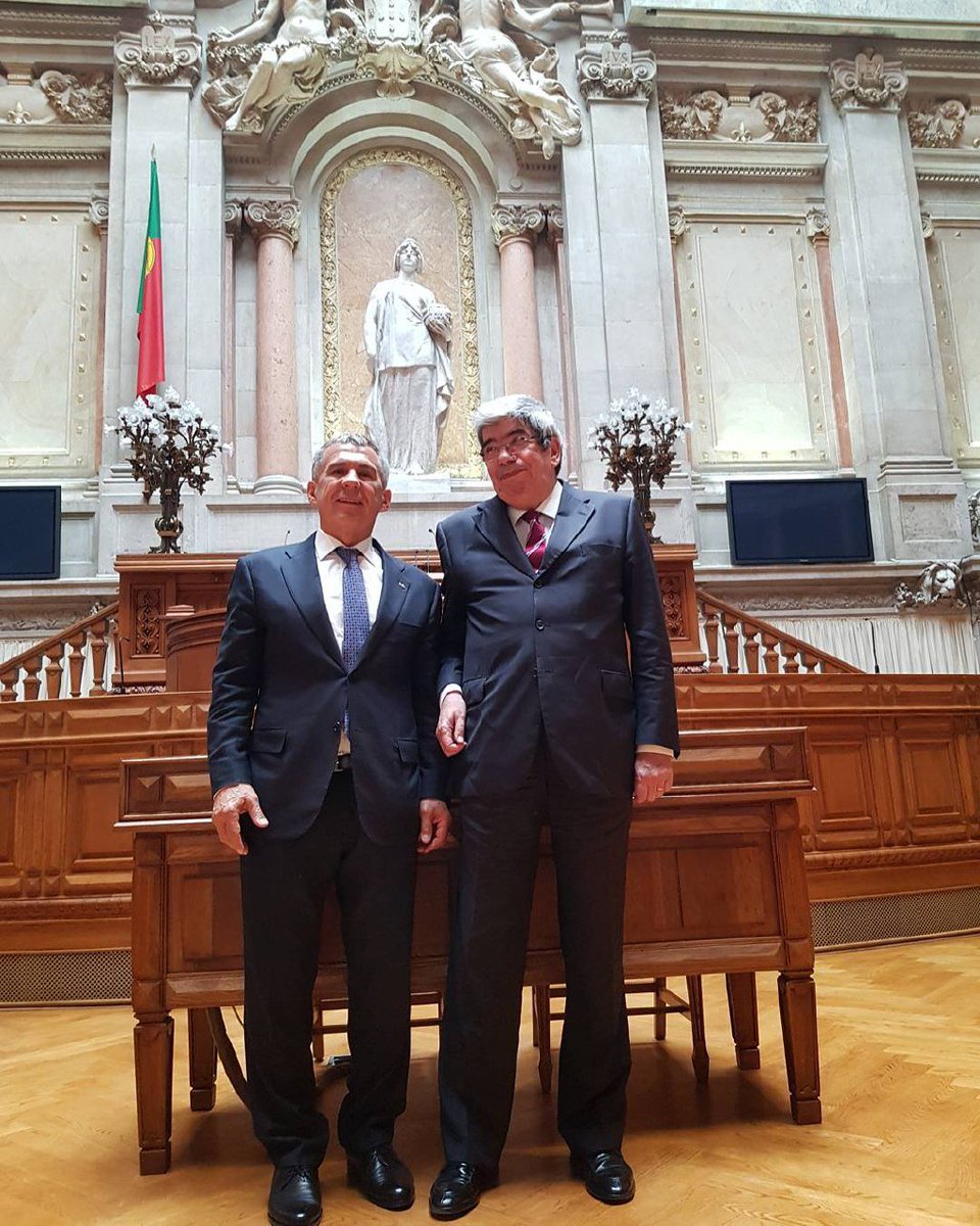 RusMinnikhanov's tweet photo. С Председателем Совета Республики Португалии! https://t.co/dUGLM5cCut