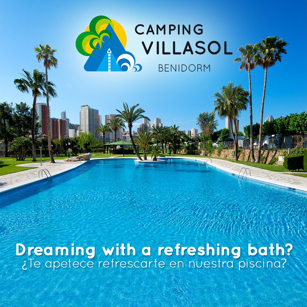 CampingVillasol's tweet photo. Dreaming with a refreshing bath? / ¿Te apetece refrescarte en nuestra piscina?

#CampingVillasol #Benidorm #RefreshingBath https://t.co/ydQmEKQdjz