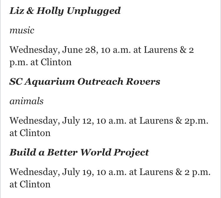 laurens_56's tweet photo. Make sure to check out the 2017 Summer Reading Program at the public library! #literacy #READdevils https://t.co/cErsNsgNVv