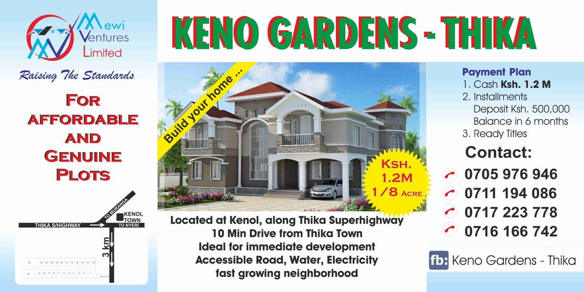 Digitalmarkete4's tweet photo. PAY 200K FOR 6 MONTHS AND BUILD A HOME FOR YOUR FAMILY. WHATSAPP 0716166742 #SGRLaunch  #GoKDELIVERS National Assembly #MeetThePresident https://t.co/00CQG7i50l