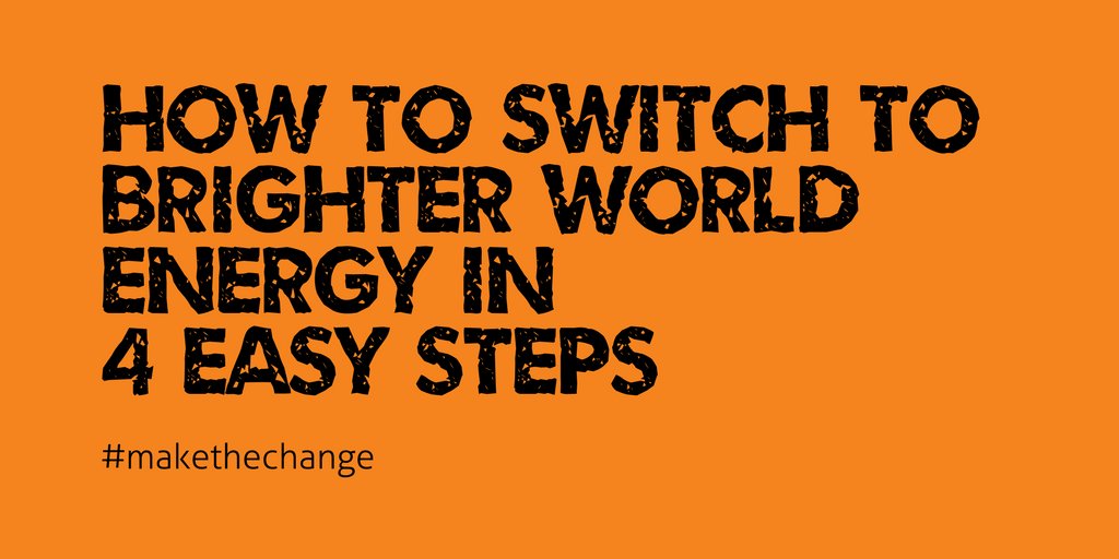 Switching to Brighter World Energy is incredibly simple! Find out for yourself. brighterworldenergy.com/how-to-switch-… #makethechange