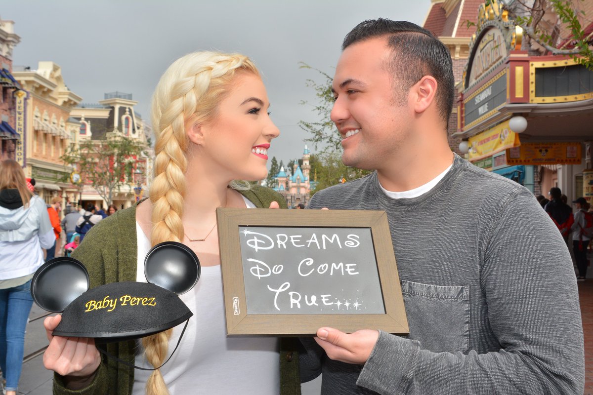 kayceebeck's tweet photo. Disney Parks hold so many memories and magic for our little family! Can't wait to share it with our new addition #sharethemagicsweepstakes https://t.co/vQY8GM3Syu