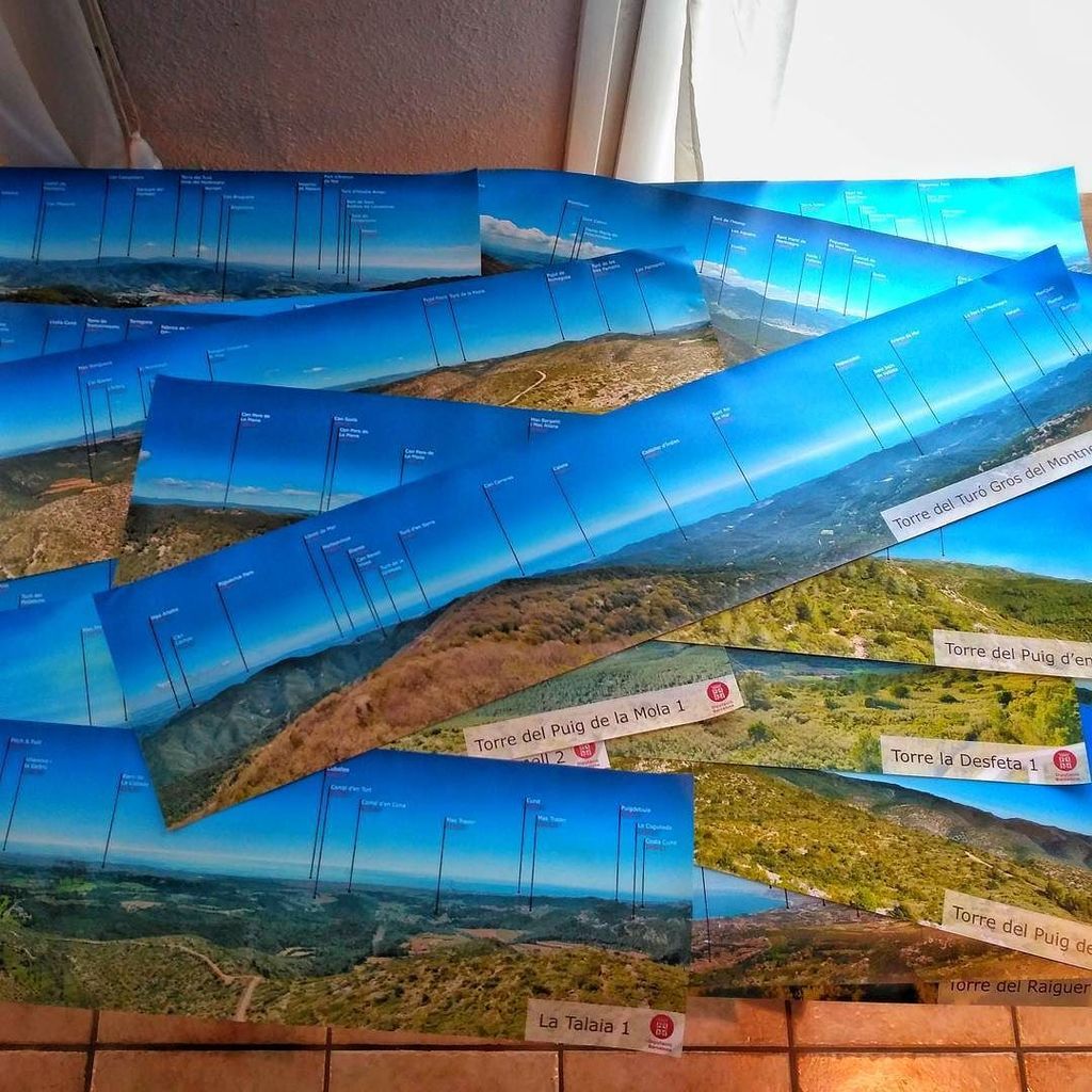 Feina apunt per entregar!  20 panoramiques 120x30 en lona, per ajudar als guaites de la Diputació a detectar els incendis el mes ràpid poss…