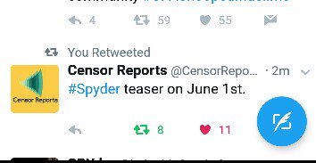 KrishnaYadav_39's tweet image. #SpyderTeaserOnMay31st #Spyder #SPYderNewWorkingStills #SpyderTeaser