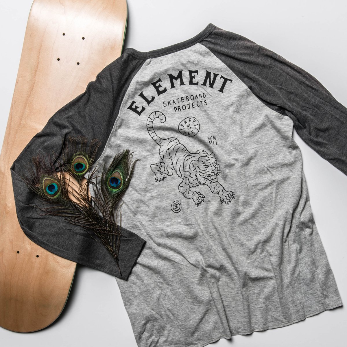 elementedeneu's tweet photo. A cool raglan tee, a beautiful board and you are ready for a great skateboarding day !  #skatewithstyle #elementwomens #girlsskatetoo https://t.co/TkGjgjrreG