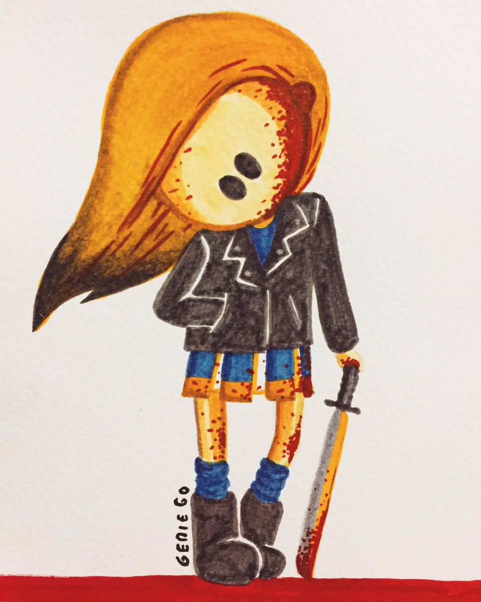 gogenevieve's tweet photo. I may have gone overboard & this ended up being #DarkBetty x Kill Bill (tho #Jughead would approve of the Tarantino crossover) @lilireinhart https://t.co/S82zmMSq2W