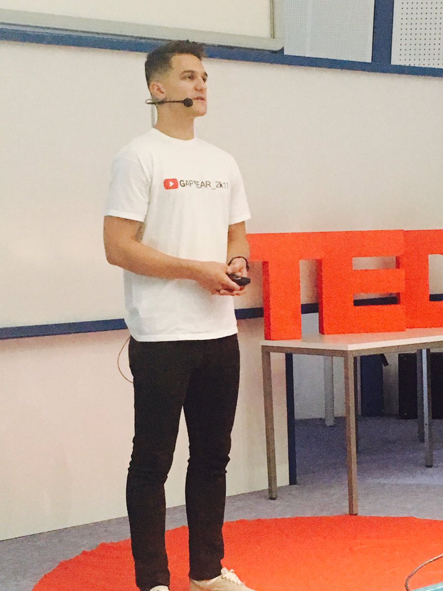 Pokukajte na njegov youtube kanal GAPYEAR_2k17 #tedx2017 #tedxul