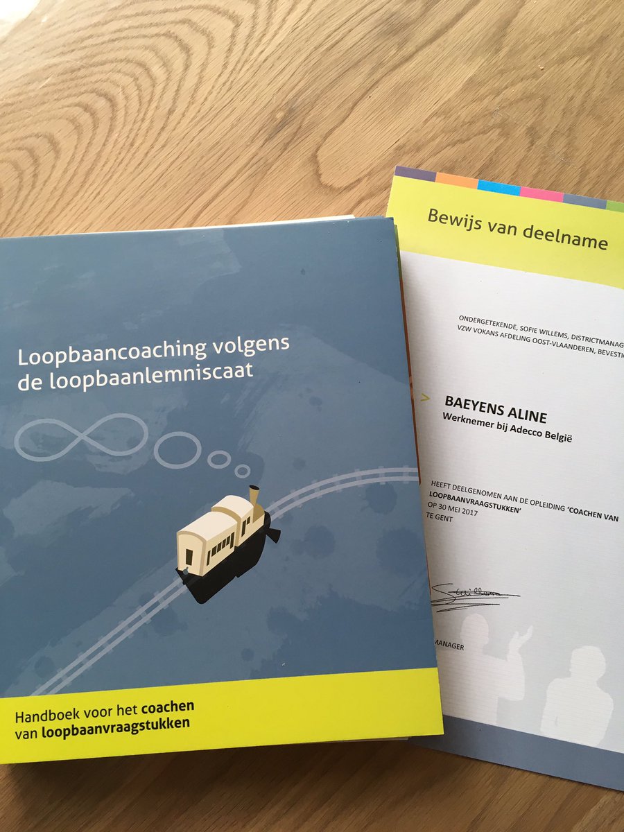 ABaeyens's tweet photo. Bedankt voor de interessante opleiding 'coachen van loopbaanvraagstukken' @vokans! #training #coaching @Adecco_Belgium https://t.co/MfUccelW7E