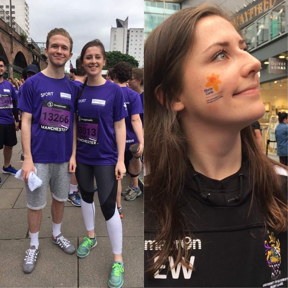 NotchCom's tweet photo. .@EllenAtNotch ran the #GreatManchesterRun 10k as part of @SportManchester's #purplewave in 52.19, raising £180 for @mariecurieuk! Congrats! https://t.co/7izbHndrhx