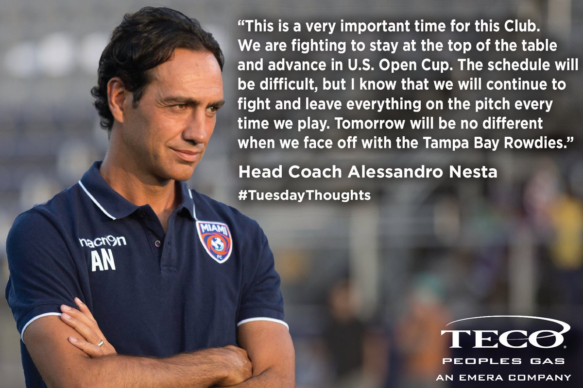 TheMiamiFC's tweet photo. #TuesdayThoughts by Head Coach @Nesta ahead of another important week ๐ญ
#VamosMiami #ForzaNesta https://t.co/FTXtQuoQ5Z