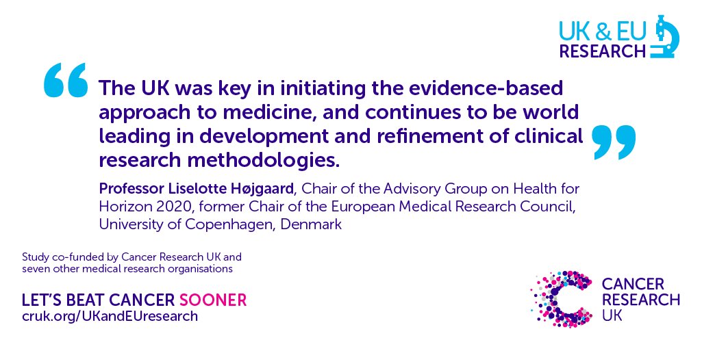 CRUK_Policy's tweet photo. Don’t take our word for it: top EU medical researcher, Prof Liselotte Hojgaard from Denmark says UK is ‘world leading’ #UKvalEU https://t.co/OHVVPPrqST