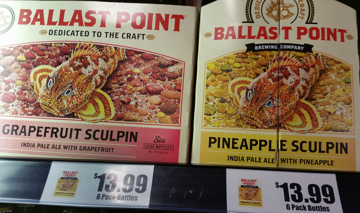 We've got outstanding grapefruit and pineapple IPAs from <a href="/BPbrewing/">Peter Jenkins</a>. Sculpin gets a 97 from <a href="/BeerAdvocate/">BeerAdvocate</a>. These are really good!
