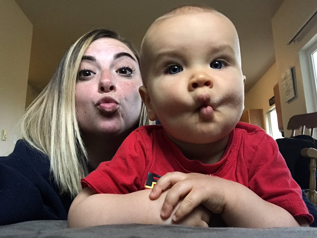 just_jennw's tweet photo. Uhm we reached a new level cuteness this morning with lil t https://t.co/eMq9JFjb69