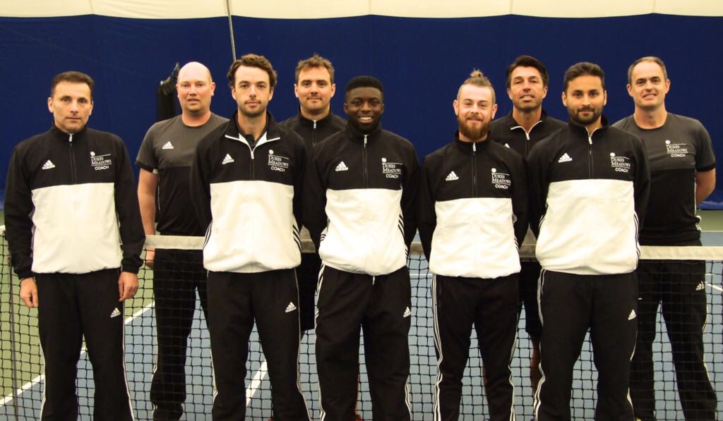 Team <a href="/DukesMeadows/">Dukes Meadows</a> in the 3-stripes. 🎾 @adidastennis #MyGame #tennis