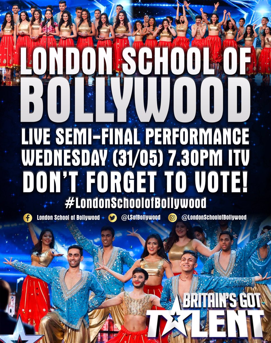LSofBollywood's tweet photo. Dear @SadiqKhan, we're proud Londoners performing on #BGT tomorrow. Our act promotes diversity &amp; equality; qualities our city embodies. https://t.co/BKVQcCCNBI