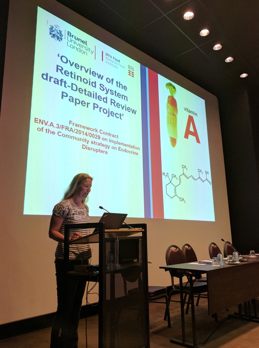 RPALtd's tweet photo. @Baynes_Al from @Bruneluni presenting   the findings of the endocrine retinoid system project at the @EU_ENV #EDworkshop https://t.co/ZxbNJFUp5j