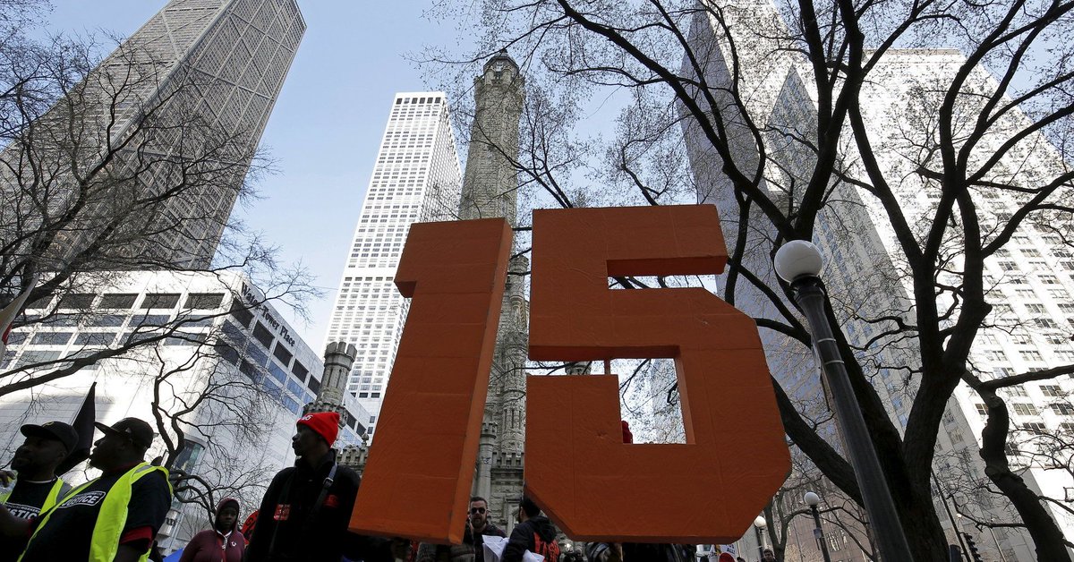 21progress's tweet image. Research Shows Higher Minimum Wages Have Not Cost Chicago Or Illinois Jobs via @HuffingtonPost buff.ly/2rR4wXN #fightfor15