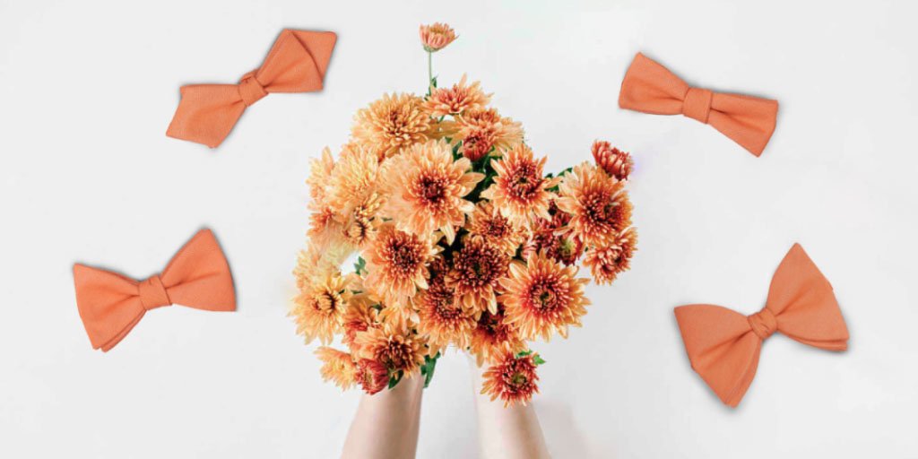 jamesalexties's tweet photo. For a bright start of the week. Bow ties in light orange can help you get that bright vibe all day! #mensfashion #mensstyle #menswear #uk https://t.co/U5cwXRxmHy