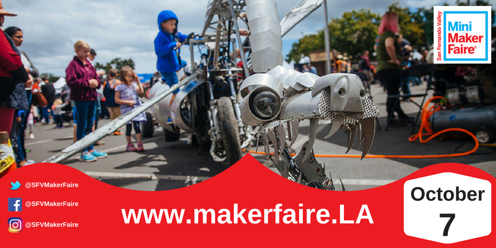 Got stuff?  Making stuff?  Show us your stuff!  Apply to be a presenter at the #SFVMakerFaire