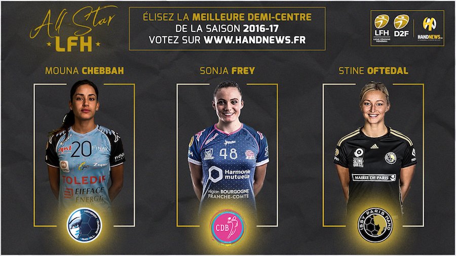HandNewsfr's tweet photo. [#AllStarLFH🏆] ⚠️ VOTEZ pour la meilleure demi-centre de la saison en @LFHOfficiel ! 

➡️ https://t.co/3OSPSNLUz6

#Handball https://t.co/AKuNlMOuXe