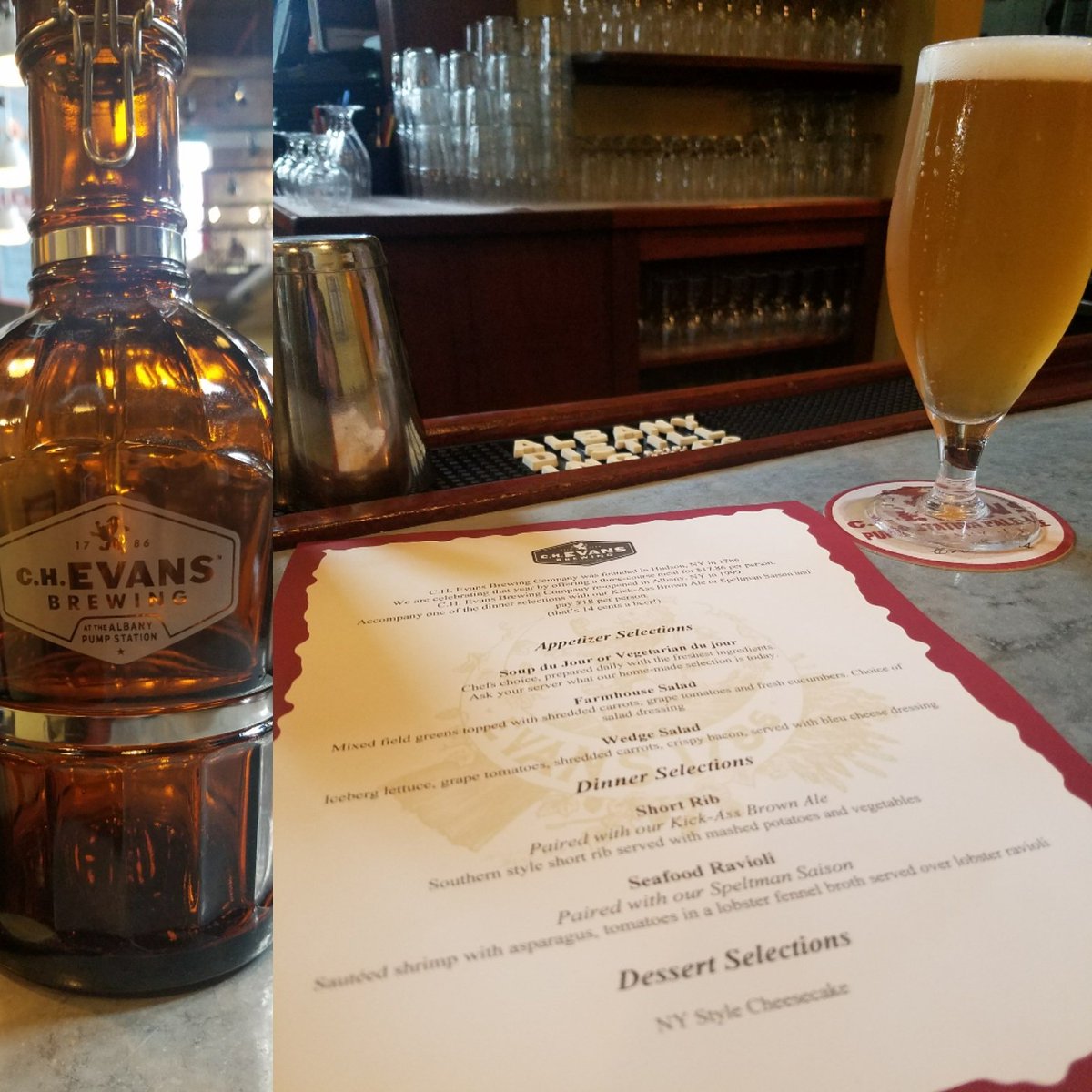 AlbPumpStation's tweet photo. #chevanscraftbeerweek #rotatatingtap #doubleevanswit https://t.co/wyL6NWDnG2