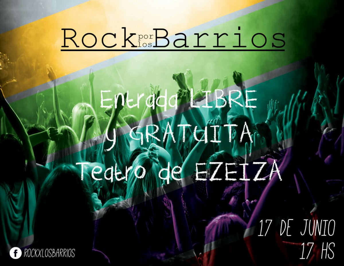 BussoFabiana's tweet photo. Rock x los barrios;grupos cristianos de rock;buena musica;saba diversión el 17 d junio nos vemos Ahí?? ?? https://t.co/TOWlkq1Rcq