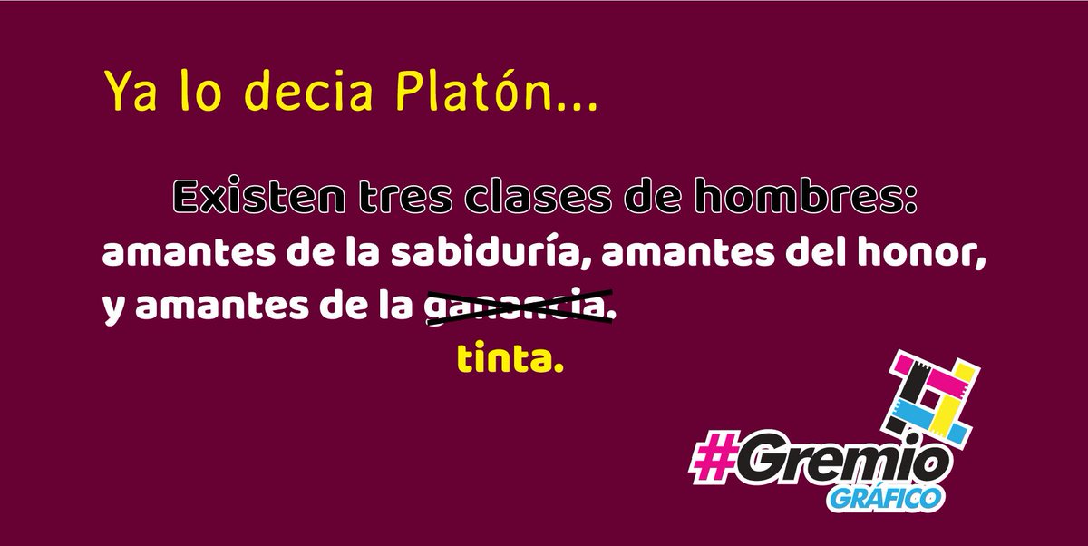 Amamos el olor a tinta #GremioGráfico