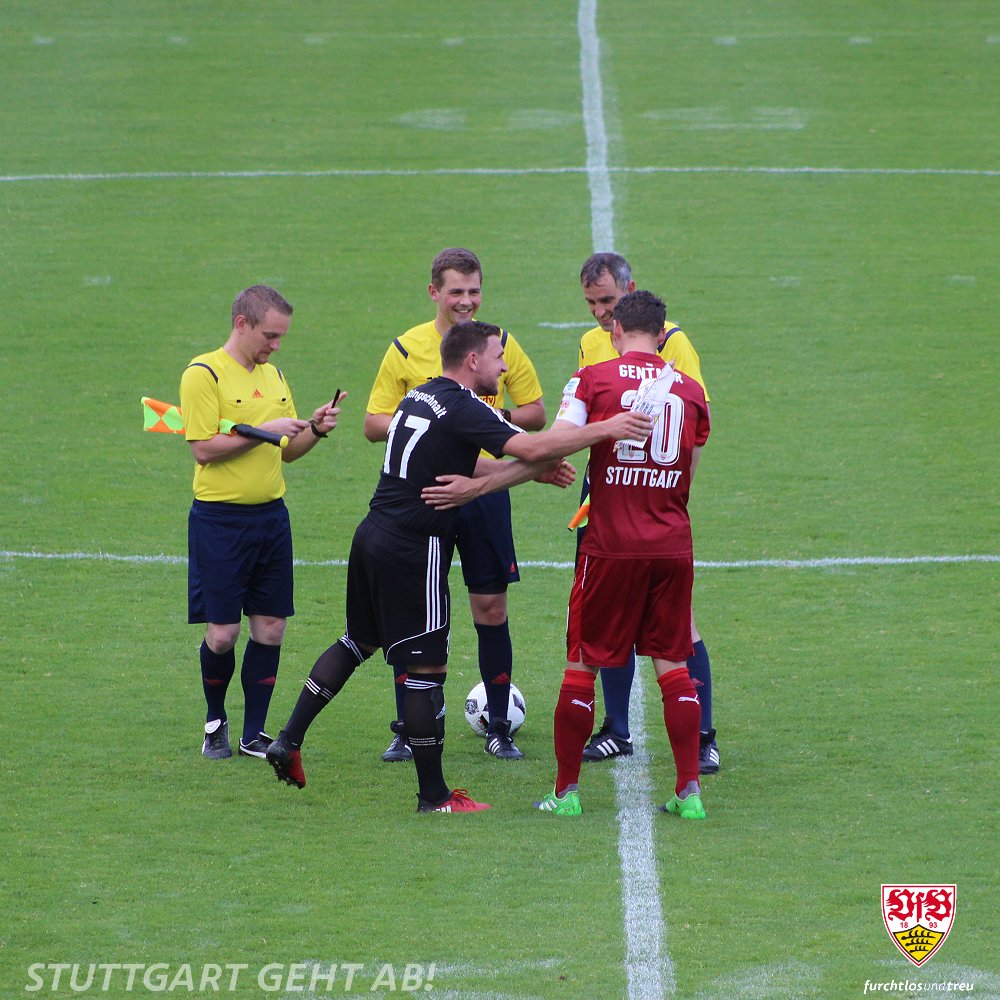VfB's tweet photo. Die Einnahmen aus dem #Benefizspiel kommen dem OFC Highlander zugute. #SVRVfB 0:1 https://t.co/tDPCVJhX7W