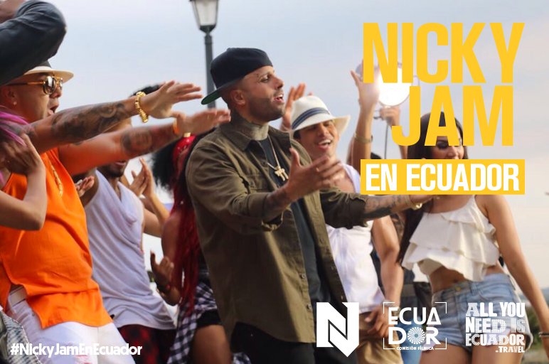 🇪🇨#Ecuador, el país de los cuatro mundos, un destino para producciones musicales a escala internacional. #NickyJamEnEcuador