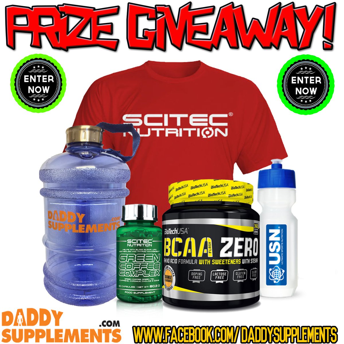 daddysupplement's tweet photo. To Enter Just Share, Like &amp; Post
 #DaddySupplements #SCITEC #GYM #FITNESS #SUMMER
https://t.co/Stm5QiO5do https://t.co/A23Ve6qYSS