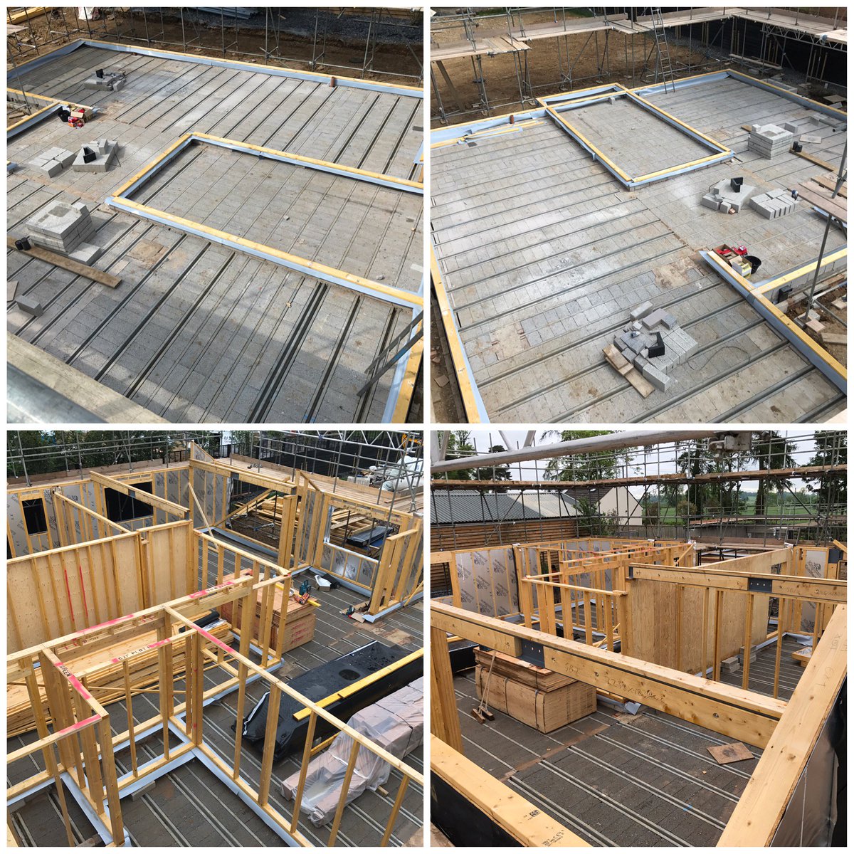 AlmacCarpentry's tweet photo. 4 days into this @pottonselfbuild in Lutterworth and all going according to plan so far, installing Douglas Fir post and beams tomorrow 🙂 https://t.co/KNSjkkq0GB