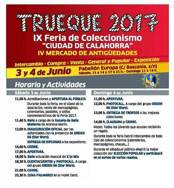 Orden66Asturias's tweet photo. Una delegación de #Orden66Asturias estará en #Trueque17 Calahorra este fin de semana. Cuentacuentos, photocall #StarWars #Jedi #Sith https://t.co/D35HvtpzxV