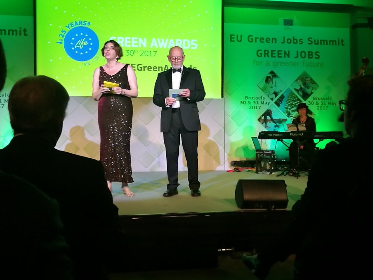 LIFEprogramme's tweet photo. #LifeGreenAwards gathers people from all over EU &amp; represents lots of sectors. Welcome to online audience thanks for tuning in! #EUGreenWeek https://t.co/sly9hN69I3