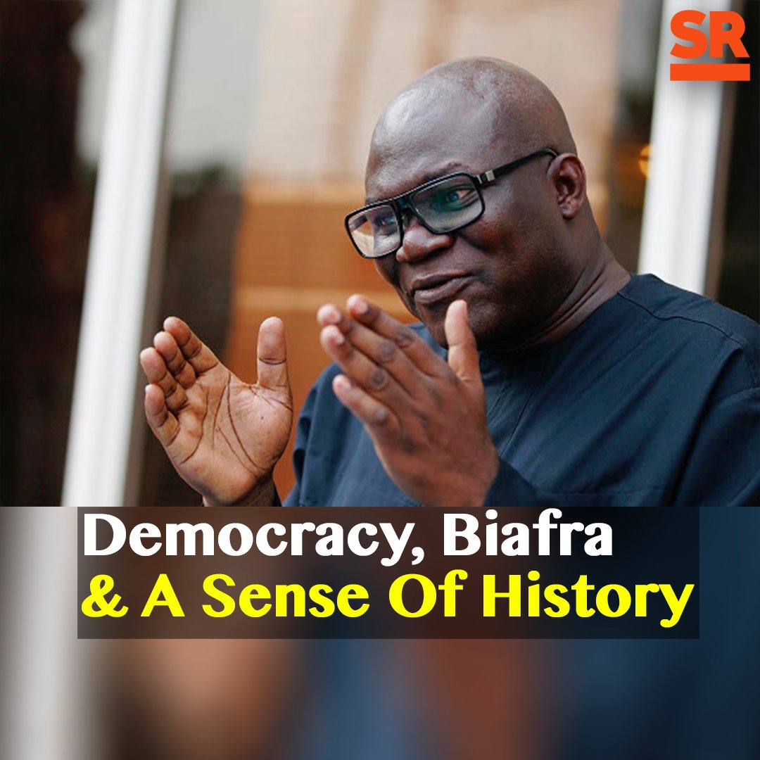 SaharaReporters's tweet photo. Democracy, Biafra And A Sense Of History By Reuben Abati @abati1990 
READ MORE: https://t.co/N9g2ZWmvEm https://t.co/u9mn1IBuYA