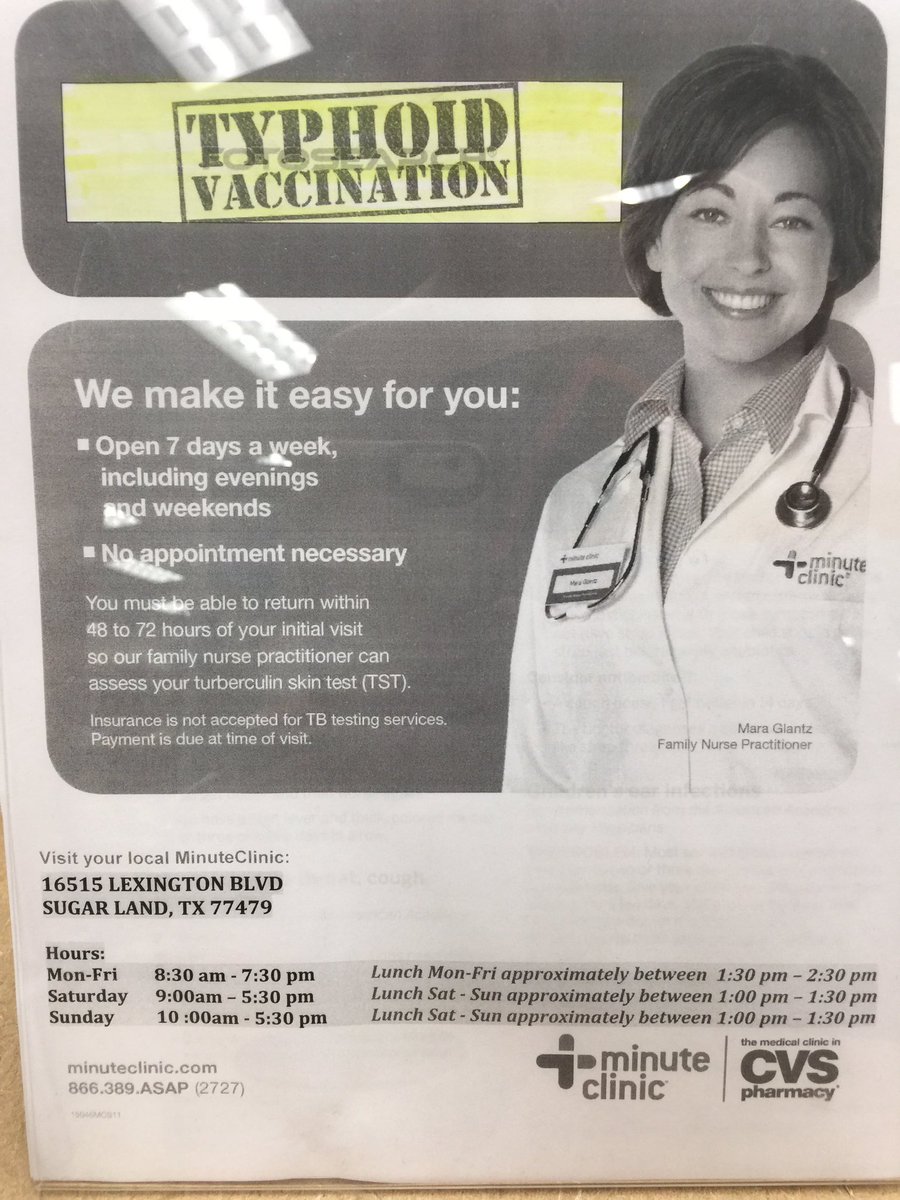 PSA: Travel health services such as Typhoid &amp; Hep A vaccines re available <a href="/MinuteClinic/">MinuteClinic</a> #travelchat #travel #ttot