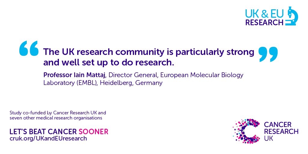 CRUK_Policy's tweet photo. Iain Mattaj’s @EMBL believes the #UK research community is ‘particularly strong’ #UKvalEU https://t.co/rrbkNg6UCv