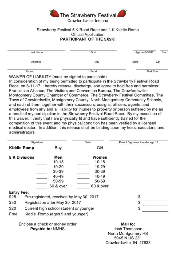 NMCSCTrueNorth's tweet photo. Don't miss the Strawberry Festival 5K &amp; 1K Kiddie Romp! https://t.co/93otg74qbR