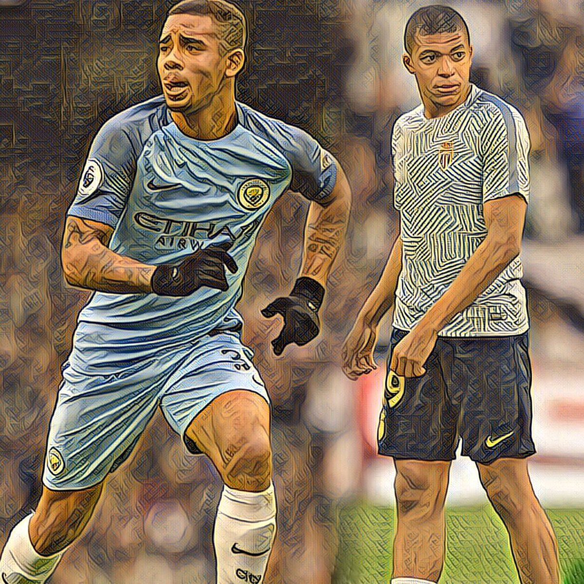 footballGTD's tweet photo. Who's better 

Rt     Mbappe 

Fav     Gabriel Jesus https://t.co/jOEpYUORlq