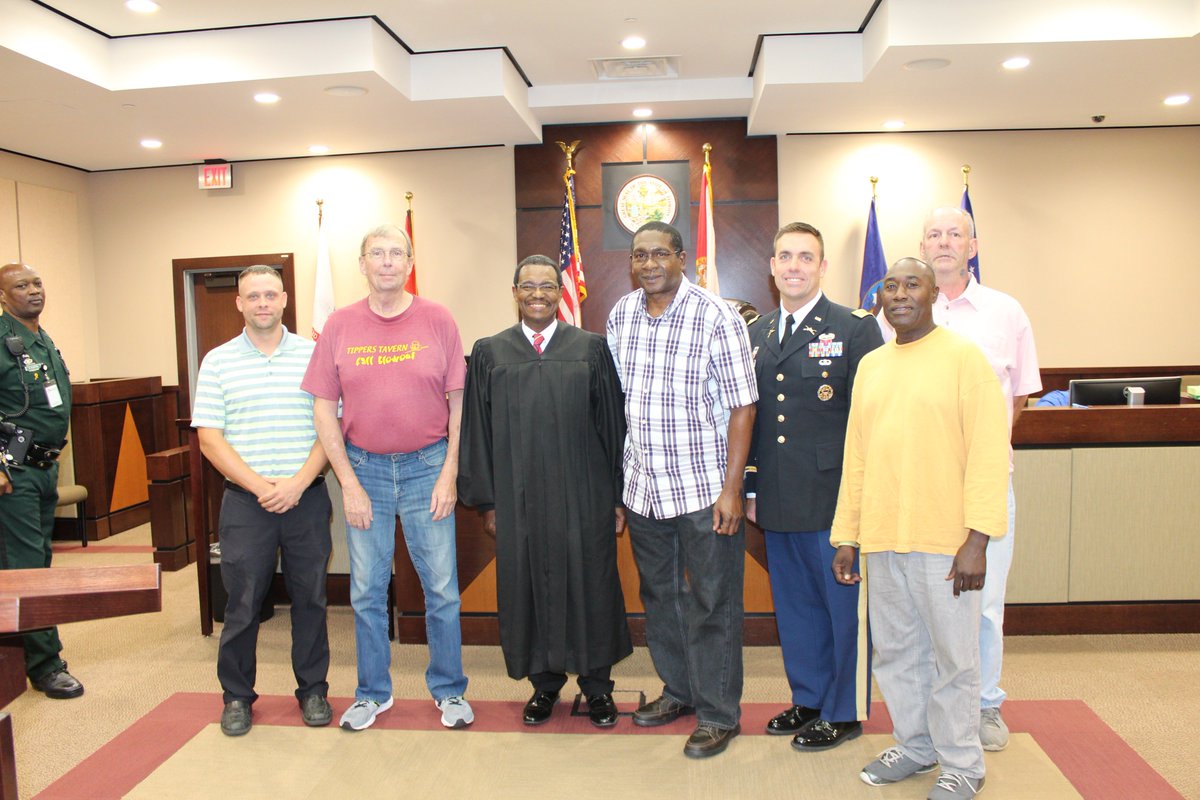 Leon County Judge Augustus D. Aikens, Jr. and team celebrated a 3rd graduation at Veterans Treatment Court w/ speaker LTC Clinton Alexander.
