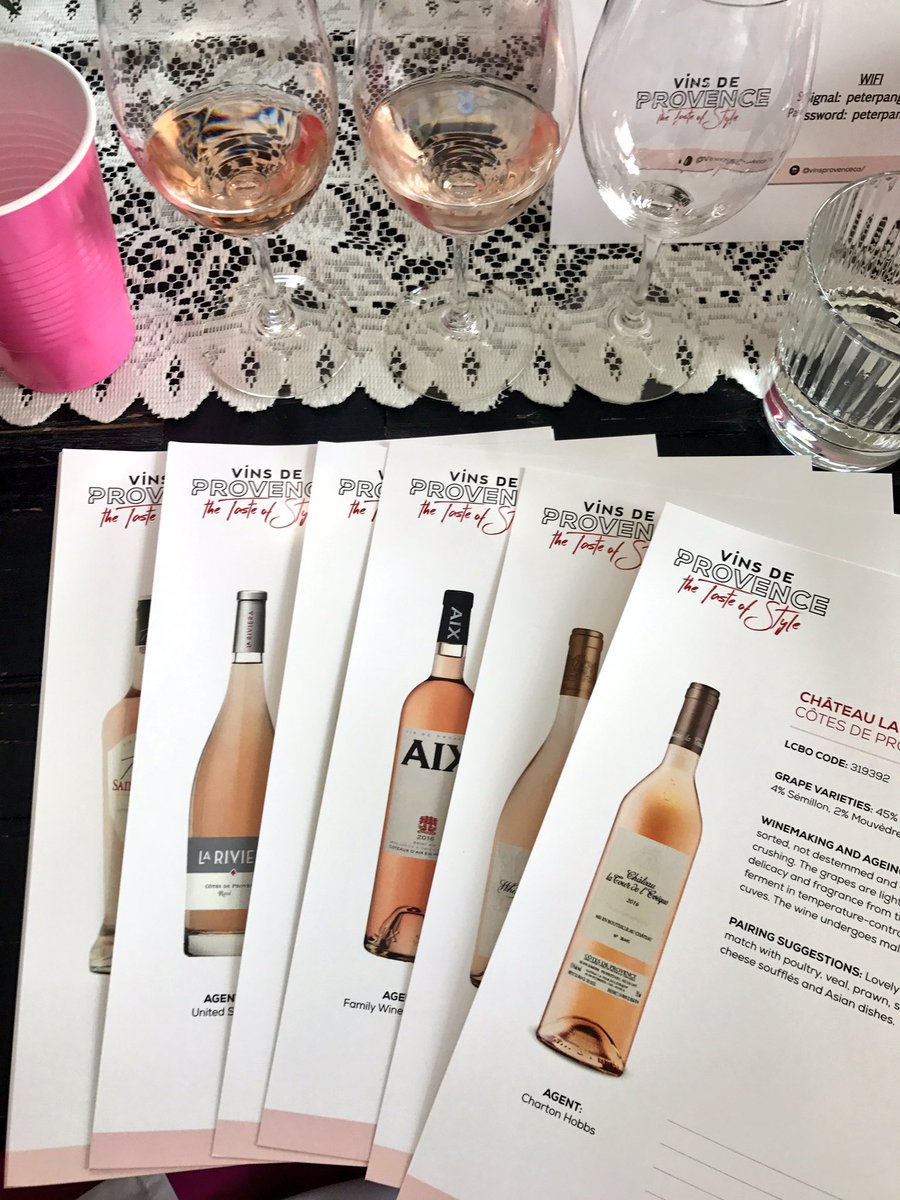 It's like a full- fledged tasting class today. 

#roseallday #winesofprovence #momentrose #TuesdayMotivation