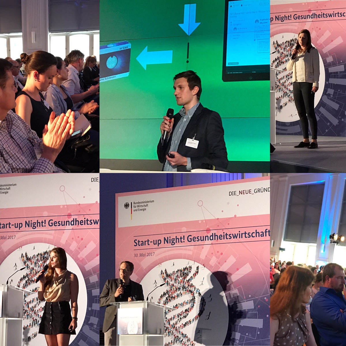 MichaelReiterPR's tweet photo. .@BMWi_Bund #startupnight Pitch-Runde Gesundheitsplattformen #Apoly "m.Doc" @careship @SelfapyApp @helios_hub (11 #startups) https://t.co/CQhOkrgjOQ