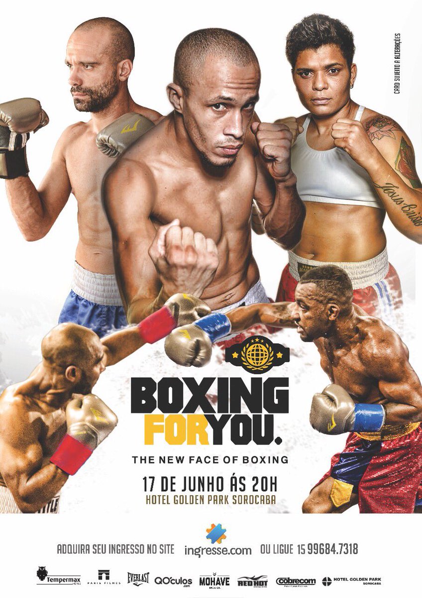 O melhor do Boxe profissional do Brasil! Vamos juntos com <a href="/Adriana60kg/">Adriana Araújo</a> #Wallace #Robenilson e <a href="/EdelsonBoxe/">Edelson Silva</a>!! <a href="/boxingforyou/">Boxing For You</a>