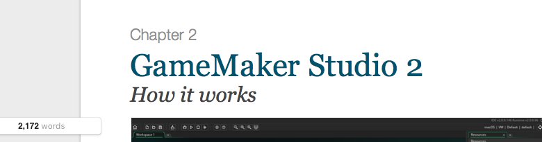OvernightTom's tweet photo. eBook is finally getting written. It's taking me forever because I actually want it to be good unlike so much crap on the internet #GameDev https://t.co/RwfzlowK87